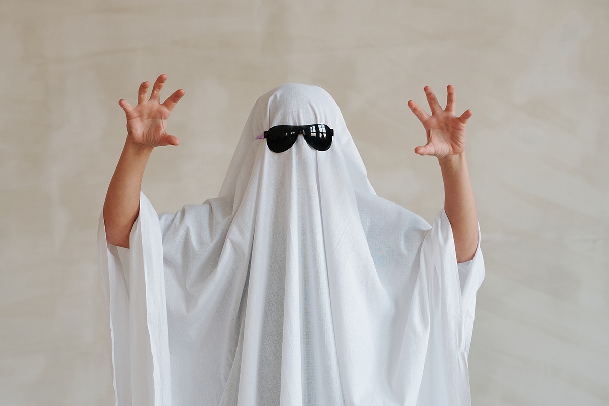 Person in ghost costume - Furnace Noises Orange County